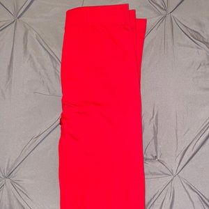 Red Fleece Leggings